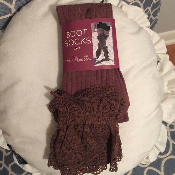 Lacey Boot Socks - Brown - Picture 1 of 3